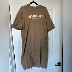 Fear of God Essentials Tan Dress